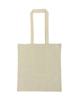 Lightweight Recycled Canvas Tote Bag with Extended Handle