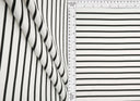 1 yarda de tela Ponte con rayas teñidas en hilo 275 GSM mezcla de poliéster y spandex 58/60" de ancho