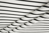 Ponte Knit Yarn-Dye Stripe Fabric