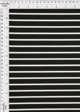 1 Yard Yarn Dye Stripe Ponte Fabric 275 GSM Polyester Spandex Blend 58/60" Width