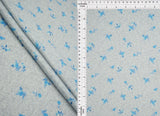 1 Yard 93% Polyester 7% Spandex Cotton-Style Pointelle Ditsy Floral Digital Print Fabric 58/60" Width