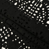Black Novelty Guipure Lace