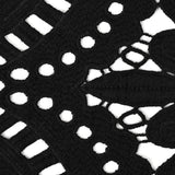 Black Novelty Guipure Lace