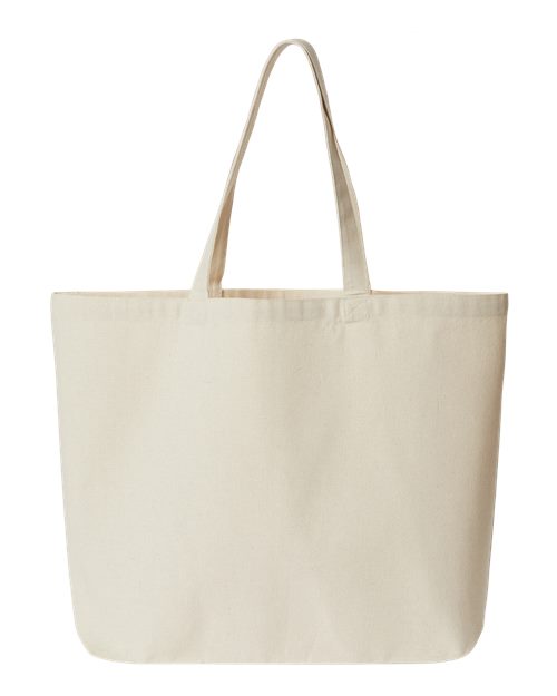 Jumbo Recycled Midweight Gusseted Canvas Tote