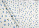1 yarda de tela doble de punto floral pequeño acogedora, mezcla elástica de poliéster, rayón y spandex, ancho 56/57 pulgadas