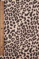 Animal Print Jacquard Double Knit Fabric