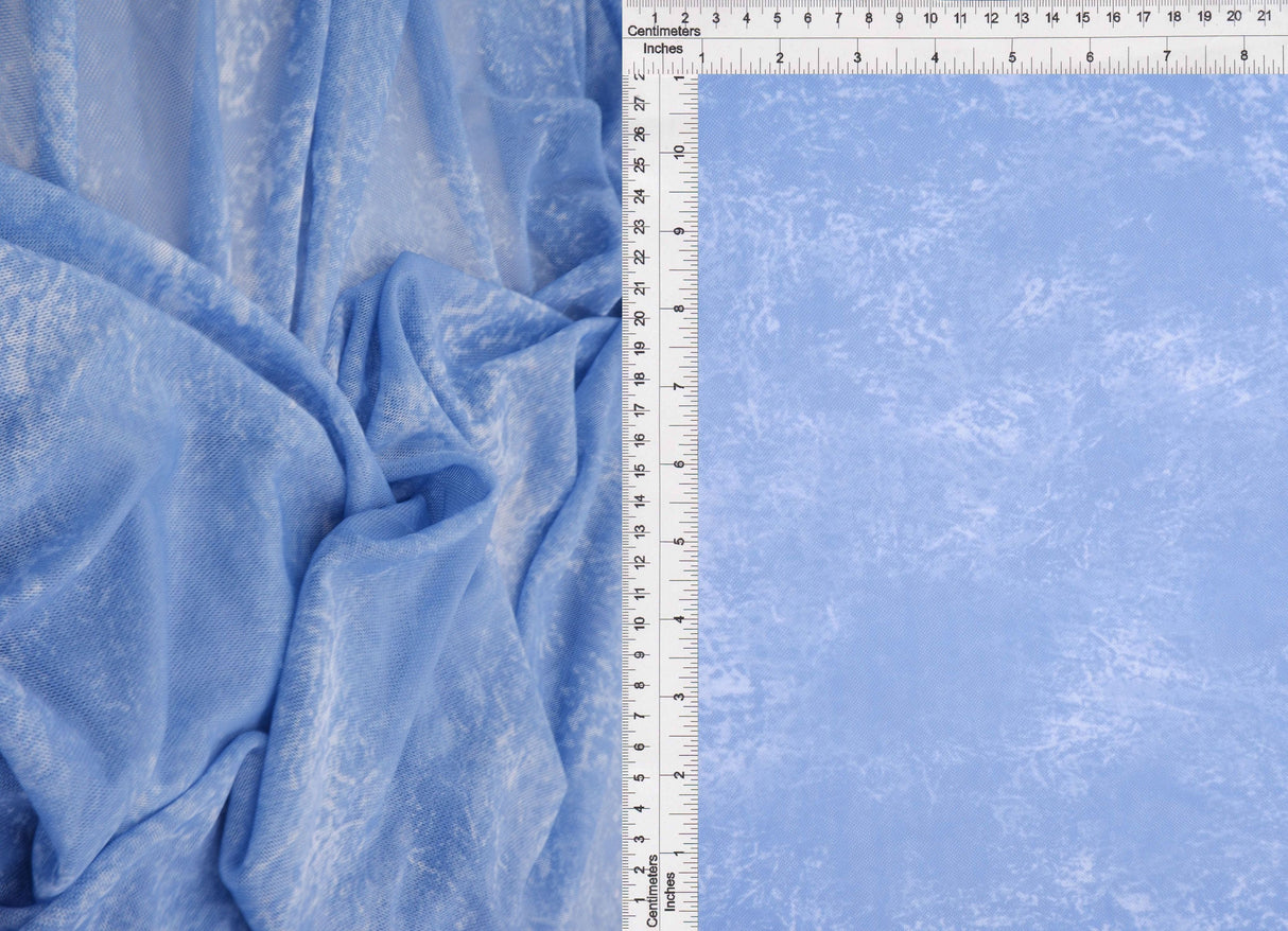 Mesh Tie-Dye Wash Digital Mesh Fabric