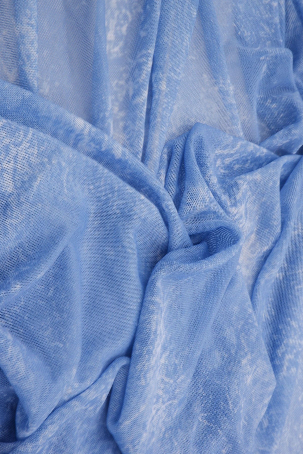 Mesh Tie-Dye Wash Digital Mesh Fabric