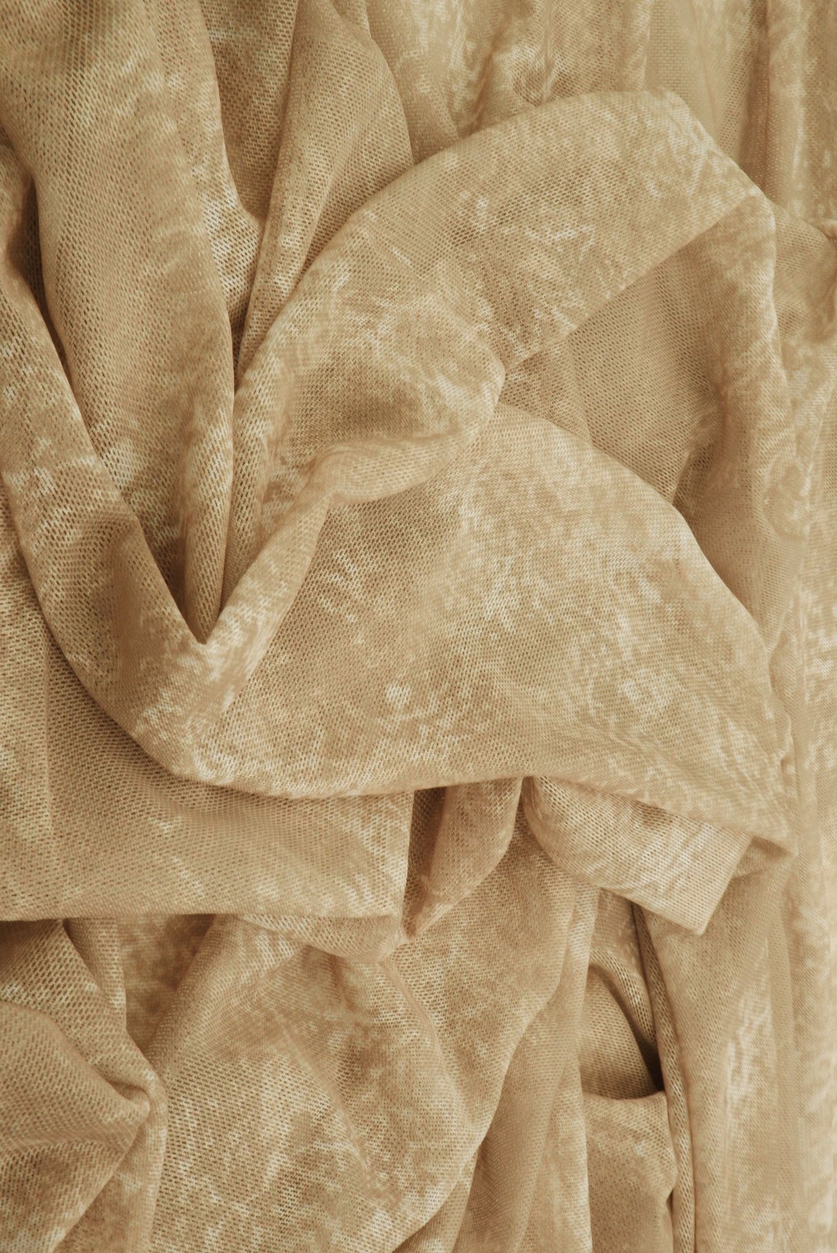 Mesh Tie-Dye Wash Digital Mesh Fabric