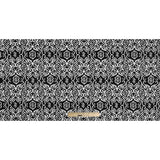 Black/White Printed Stretch Cotton Sateen