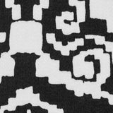 Black/White Printed Stretch Cotton Sateen