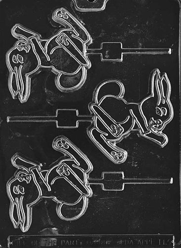 Large Hopping Bunny Lolly Chocolate Mold