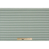 Green Geometric Ikat Printed Stretch Cotton Sateen