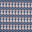 Purple Geometric Ikat Printed Stretch Cotton Sateen