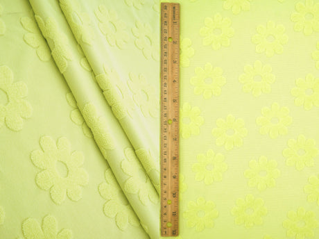 Daisy Floral Jacquard Knit Fabric