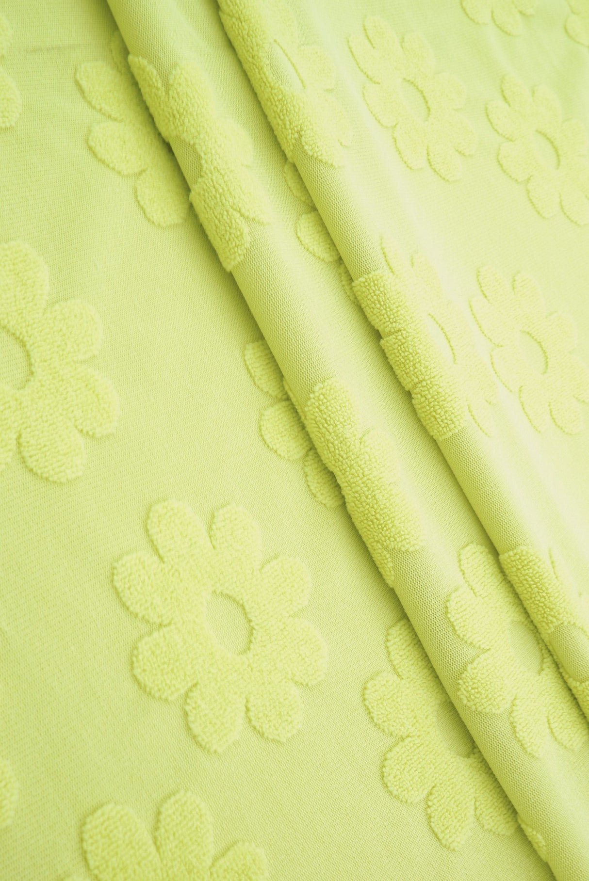 Daisy Floral Jacquard Knit Fabric