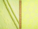 1 Yard Daisy Floral Towel Jacquard Knit Fabric 250 GSM, 58/60'' Wide Polyester Spandex Blend