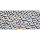 White Birds Printed on a Cotton Sateen
