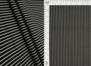 Tela de popelina de algodón elástica con rayas, estampada y tejida 97% algodón 3% spandex, 57/58" de ancho