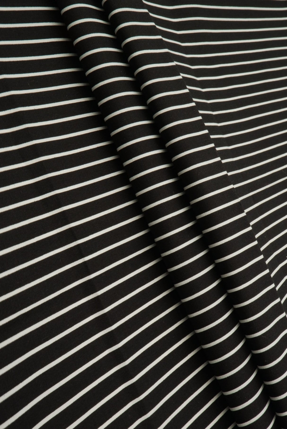 Striped Stretch Poplin Fabric