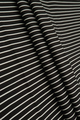 Striped Stretch Poplin Fabric