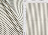 Striped Stretch Poplin Fabric