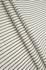 Striped Stretch Poplin Fabric