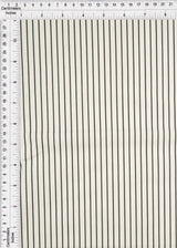 Stretch Cotton Poplin Stripe Fabric, Printed Woven 97% Cotton 3% Spandex, 57/58" Wide