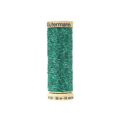 Gutermann Metallic Effect Thread 50m - 235 Aqua