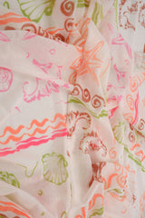 Printed Mesh Under the Sea Fabric