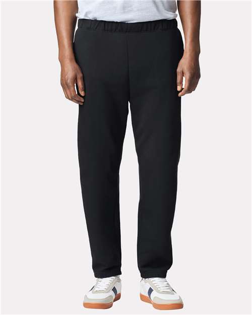 Unisex Midweight Cotton Blend Pocket Sweatpants with Elastic Cuffs