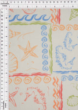 Printed Mesh Under the Sea Fabric