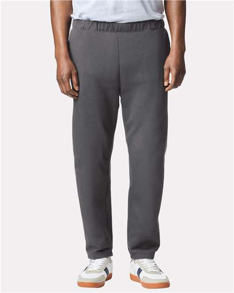 Unisex Midweight Cotton Blend Pocket Sweatpants with Elastic Cuffs