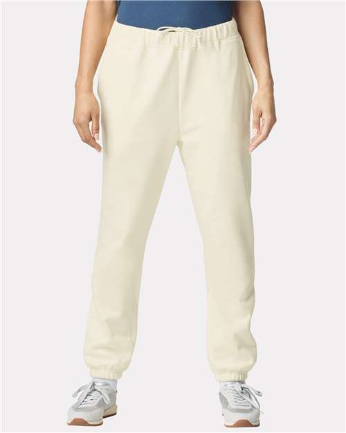 Unisex Midweight Cotton Blend Pocket Sweatpants with Elastic Cuffs