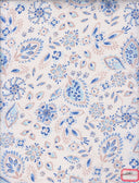 Floral Linen Look Woven Fabric