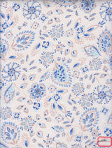 Floral Linen Look Woven Fabric