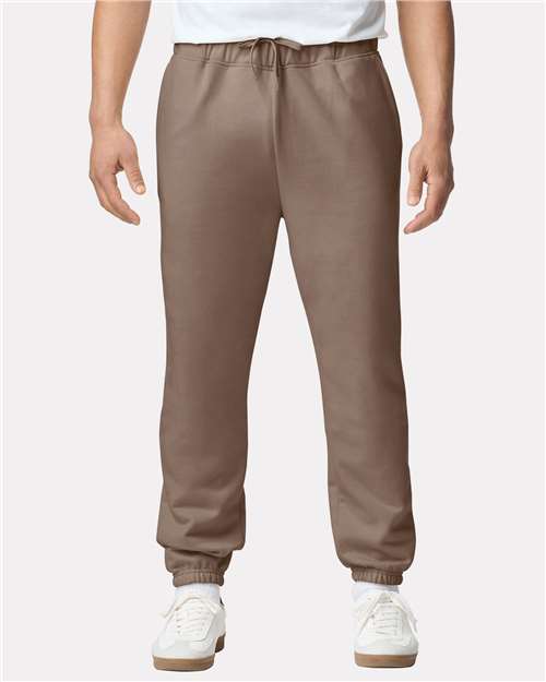 Unisex Midweight Cotton Blend Pocket Sweatpants with Elastic Cuffs