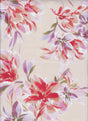 Floral Printed Linen Look Woven Fabric