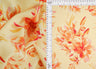 Floral Printed Linen Look Woven Fabric