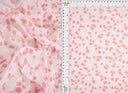 1 Yard Floral Flocking Mesh Fabric, 56/57'' Wide Polyester Spandex Blend