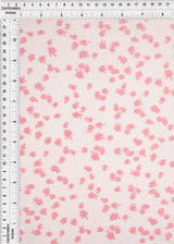 Floral Flocked Mesh Stretch Fabric