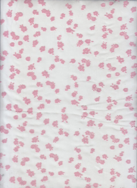 1 Yard Floral Flocking Mesh Fabric, 56/57'' Wide Polyester Spandex Blend