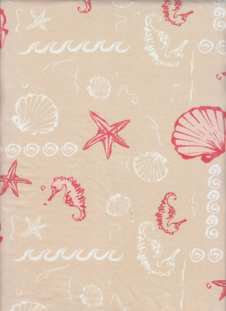 58/60" Width Under the Sea DTY Print Fabric 96 Percent Polyester 4 Percent Spandex Soft Lightweight Stretch Knit