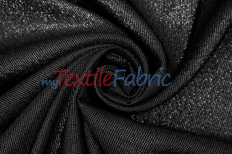 Metallic Vintage Linen Polyester Fabric - Imitation Burlap, Metallic Foil Vein, 58/60" Width (1 Yard)