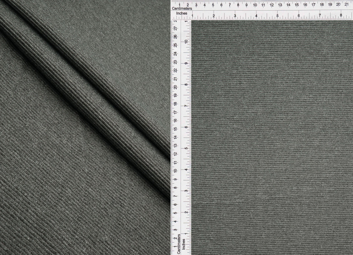 Ottoman Knit Fabric Heavy Techno
