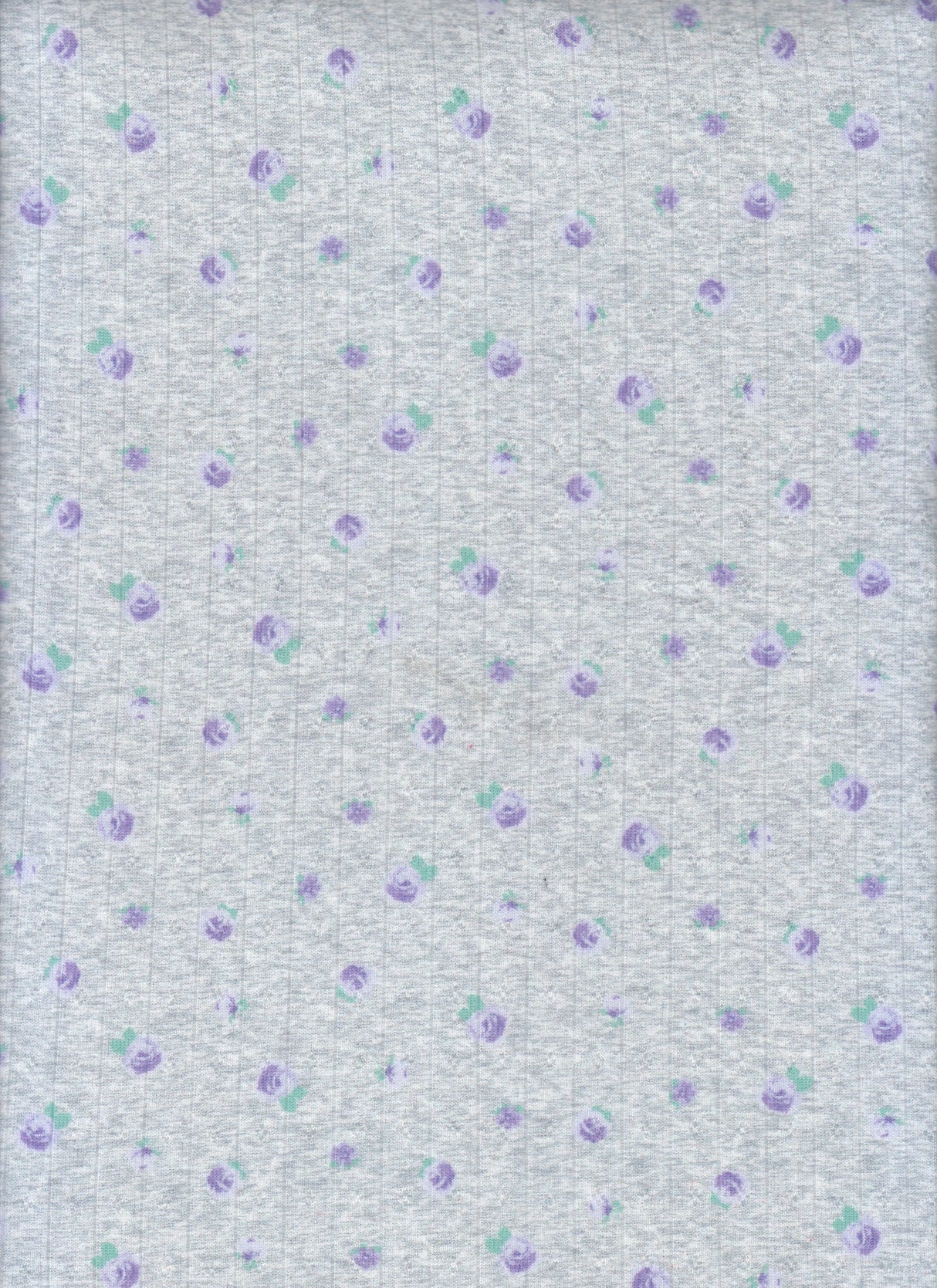 Pointelle Knit Ditsy Floral Print Fabric