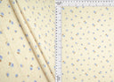 1 yarda de tela con estilo algodón, punto calado digital con estampado pequeño, 220 GSM, poliéster con spandex, ancho de 58/60 pulgadas