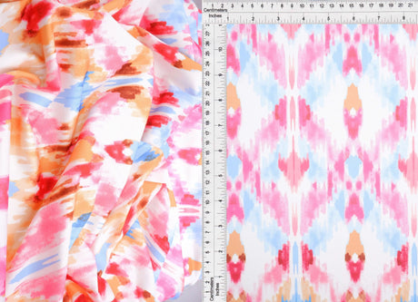 58/60" Width DTY Aztec Tribal Digital Print Fabric 96 Percent Poly 4 Percent Spandex Soft Stretch