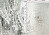 Embroidered Sequin Mesh Silver
