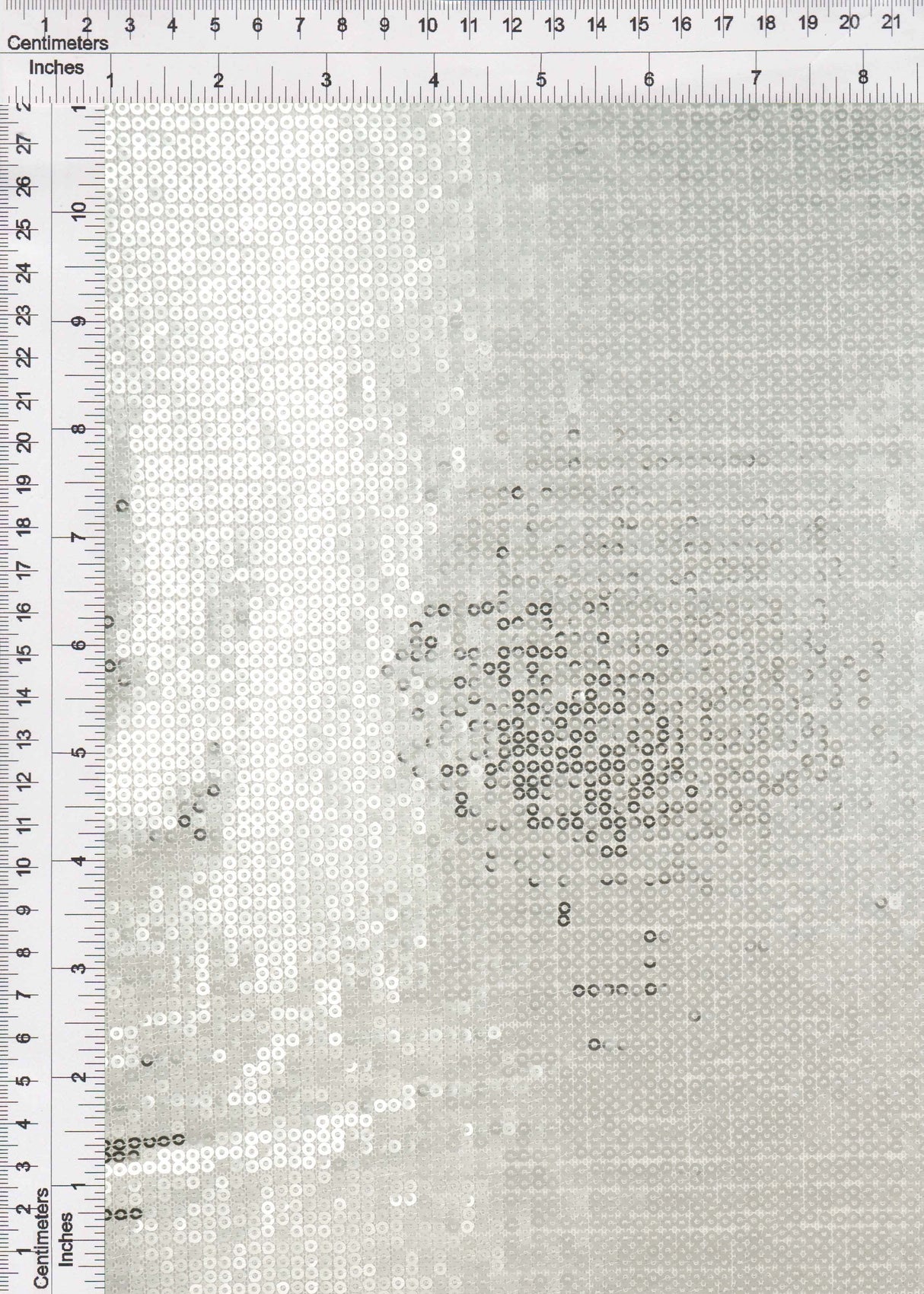 Embroidered Sequin Mesh Silver